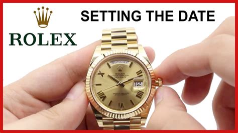 how to change datewheel rolex|adjust rolex day date.